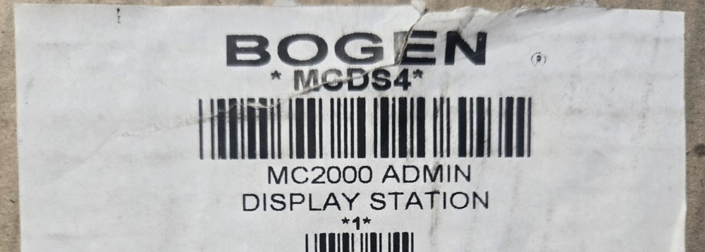 BOGEN M/ MSDS4 MC2000 ADMINISTRATIVE DISPLAY PHONE W/ ACCESSORIES (BINX001C)