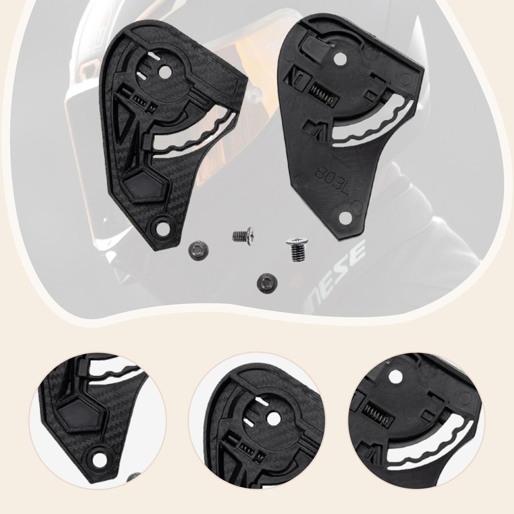 2Pcs Motorcycle Helmet Shield Base Accessories Easy to Install for