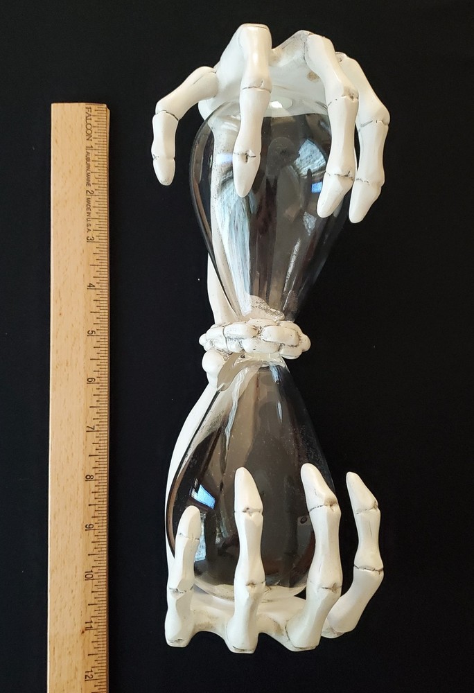 Skeleton Hands Hour Glass Halloween Bones