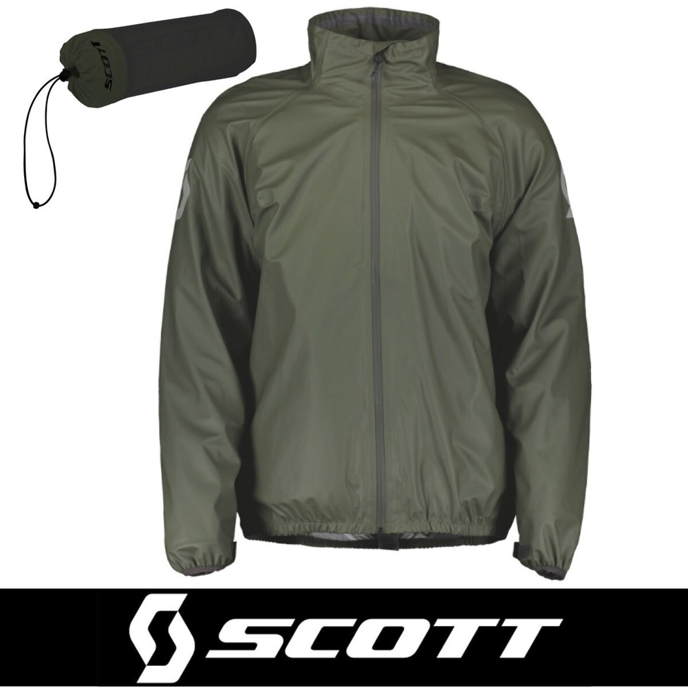 Scott Ergonomic Pro DP Rain Waterproof Jacket Olive Green Size Medium