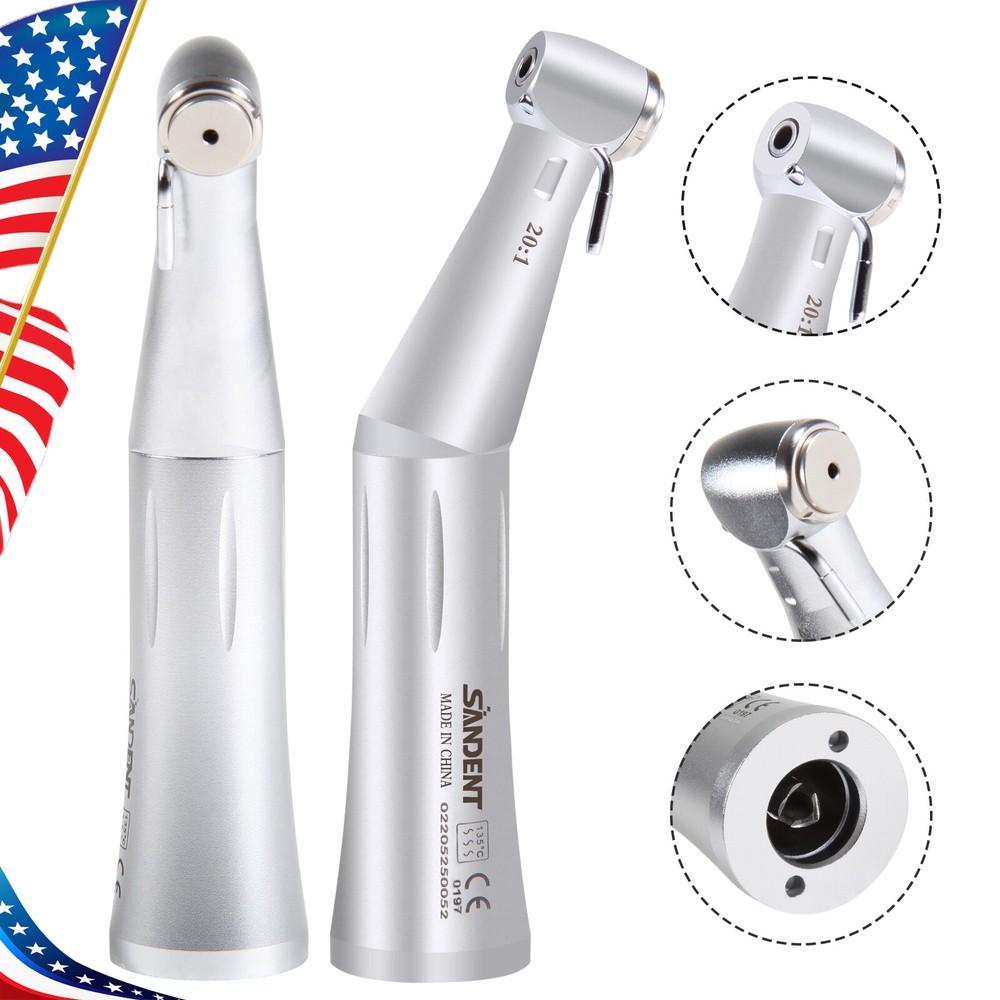 Dental Implant 20:1 Reduction Contra Angle Handpiece Push Button E-type ty