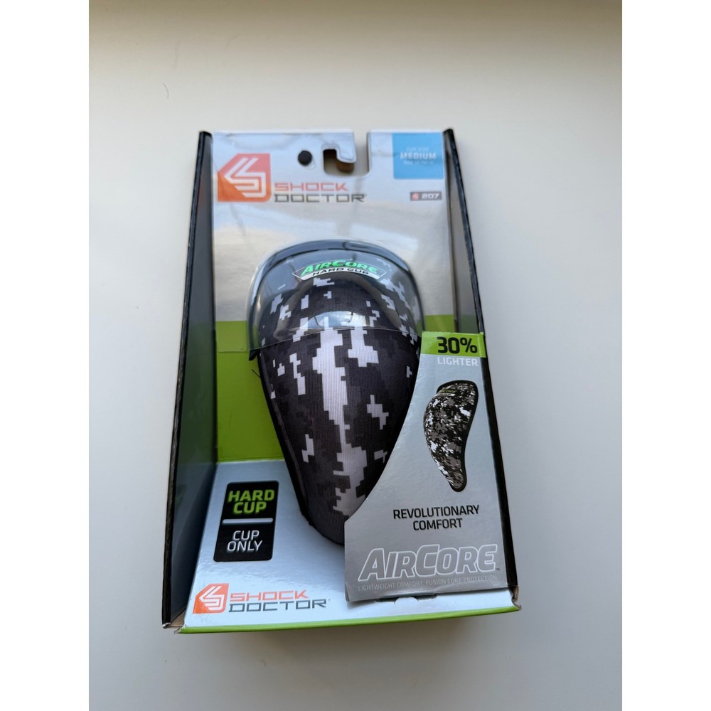 Shock Doctor AirCore Hard Protective Athletic Cup sz Medium NEW