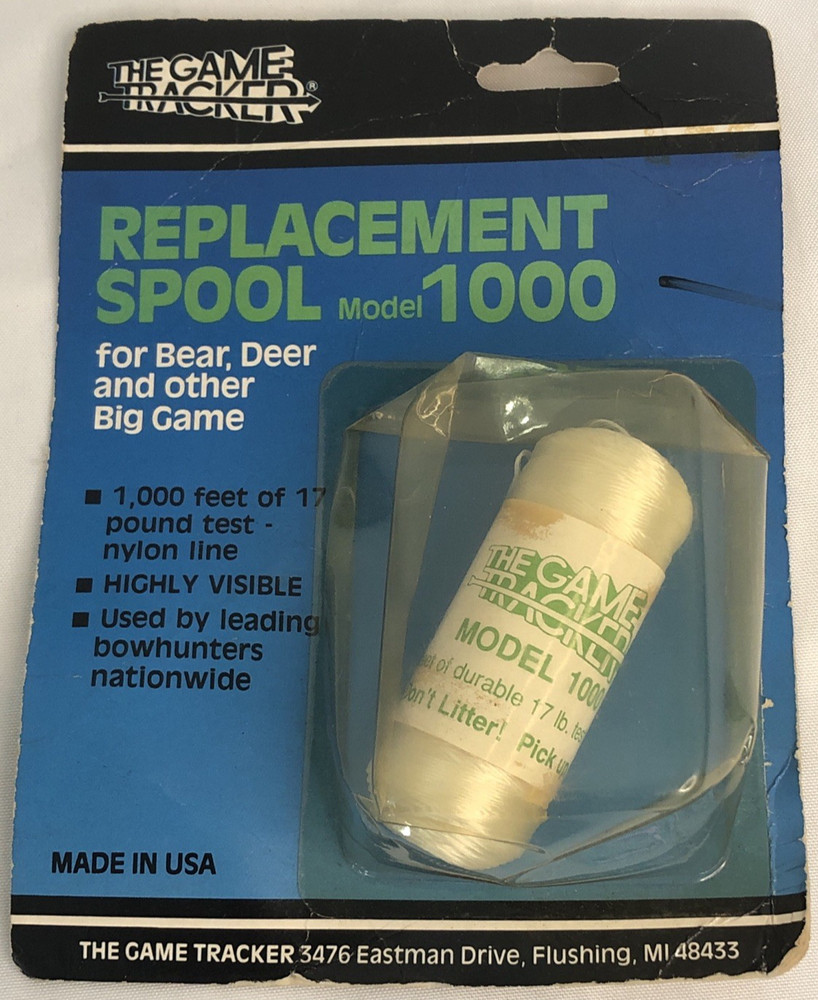 Game Tracker Model 1000 Deer Bowhunting Replacement Spool USA Made