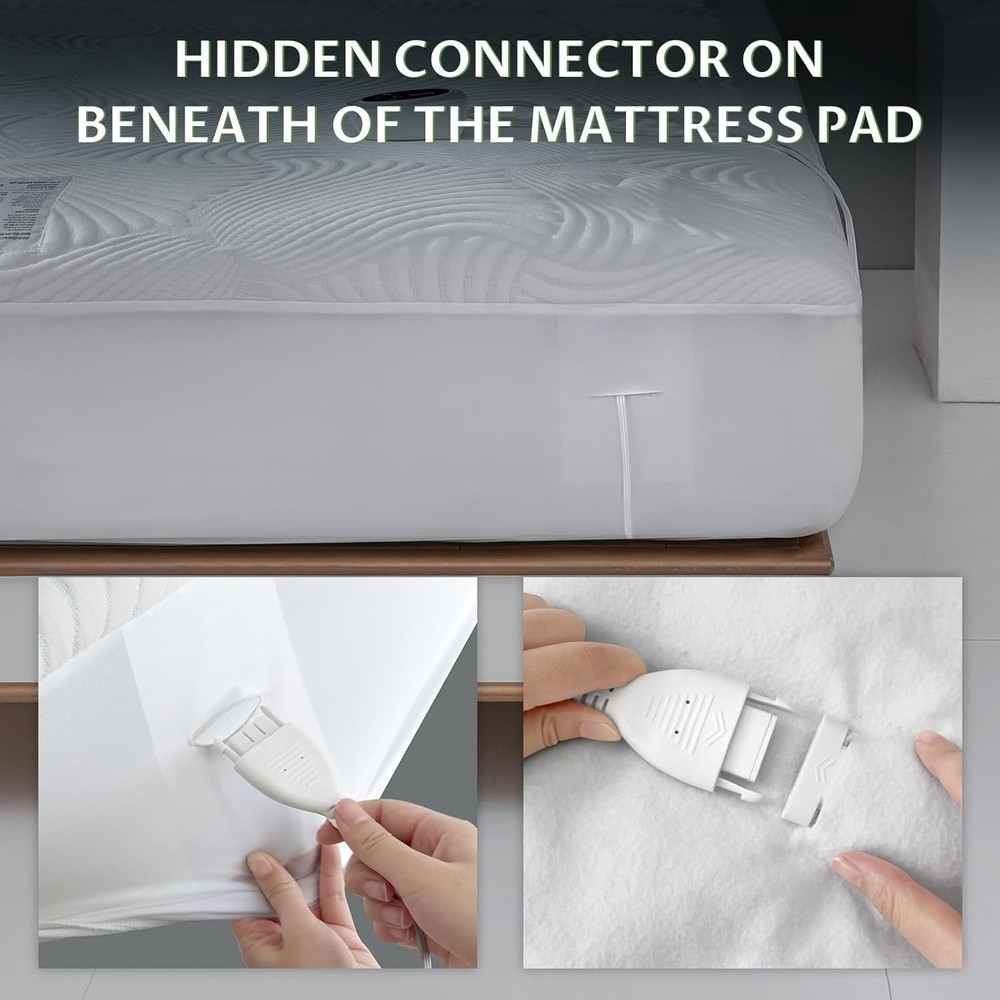 Queen Electric Heated Mattress Pad - Lighted Controls & Enhanced Safety Features