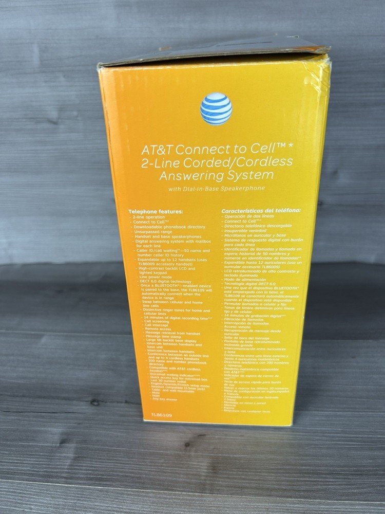 AT&T 2-Line Corded/Cordless Bluetooth Phone System