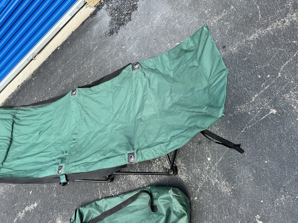Portable Green Folding Camping Cot with Carry Bag Tent Cot