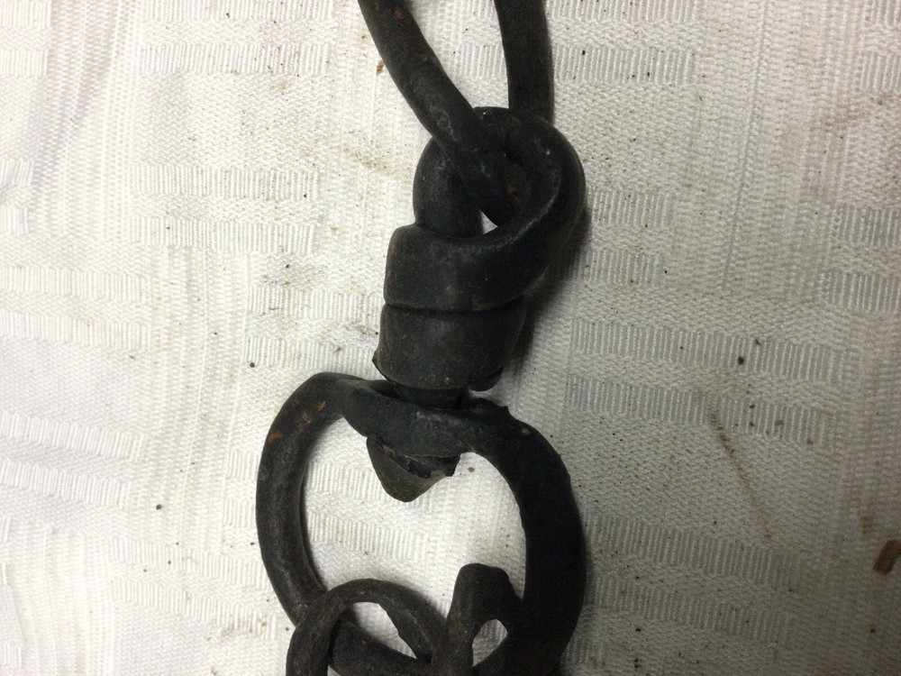 Primitive black cow style neck chain
