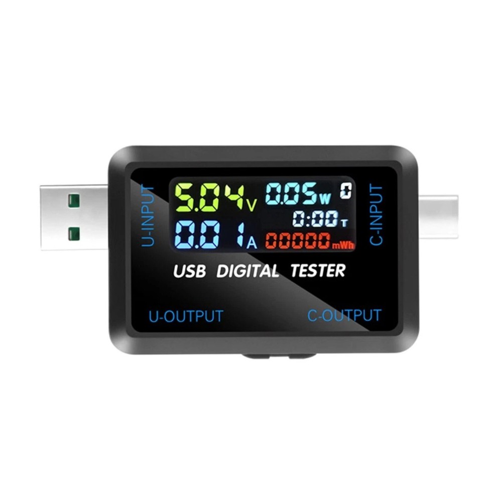 New Professional USB C Voltmeter Ammeter with IPS Display for Digital Devices