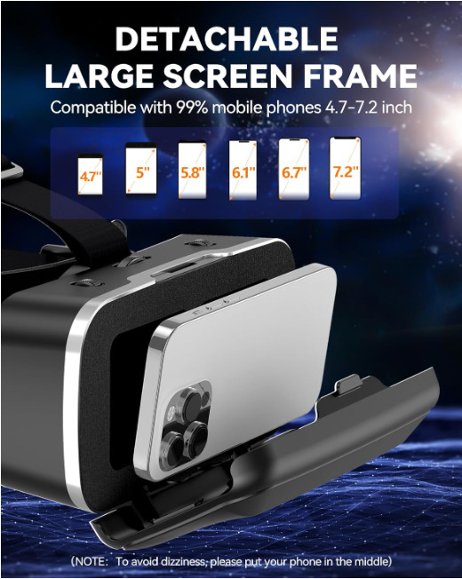 Lentes De Realidad Virtual Para Celular 3D VR Compatible Con Iphone Y Android