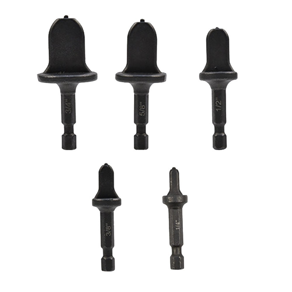 5Pcs Electric Flaring Tool Copper Pipe Swaging Drill Bit Set X7B38992