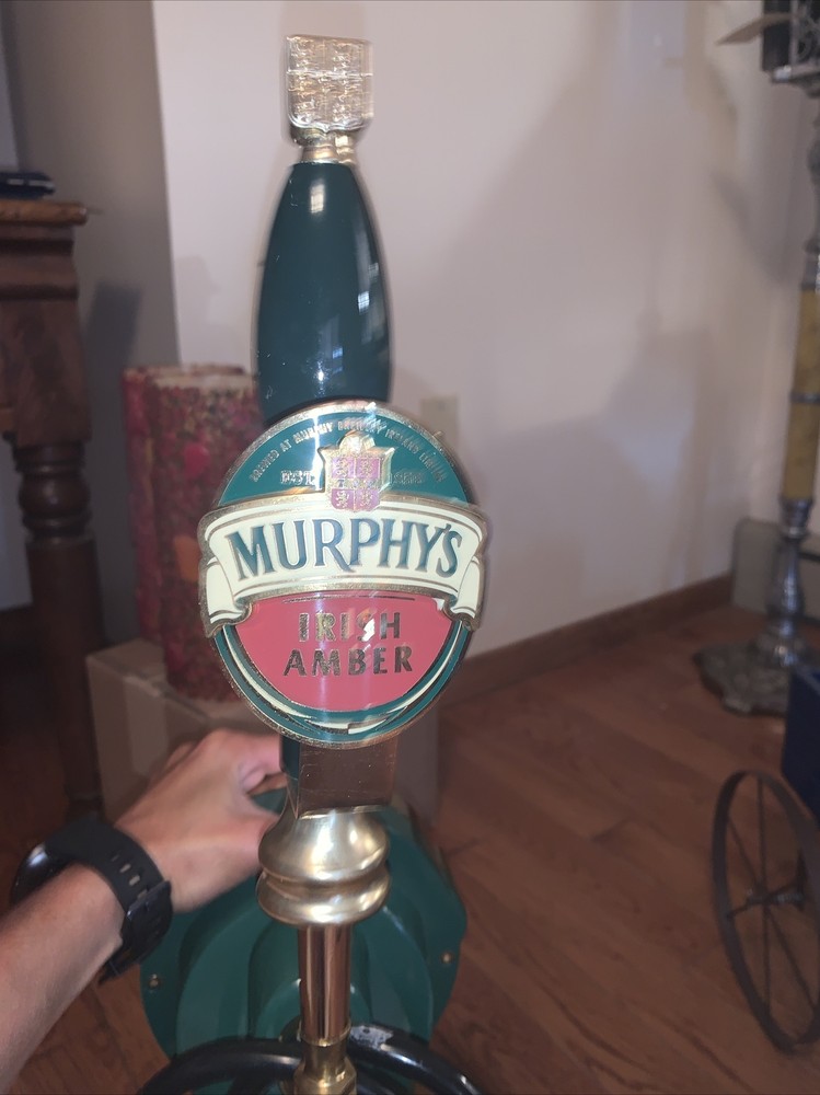 Murphy’s Irish Amber draft tower with beer line and handle