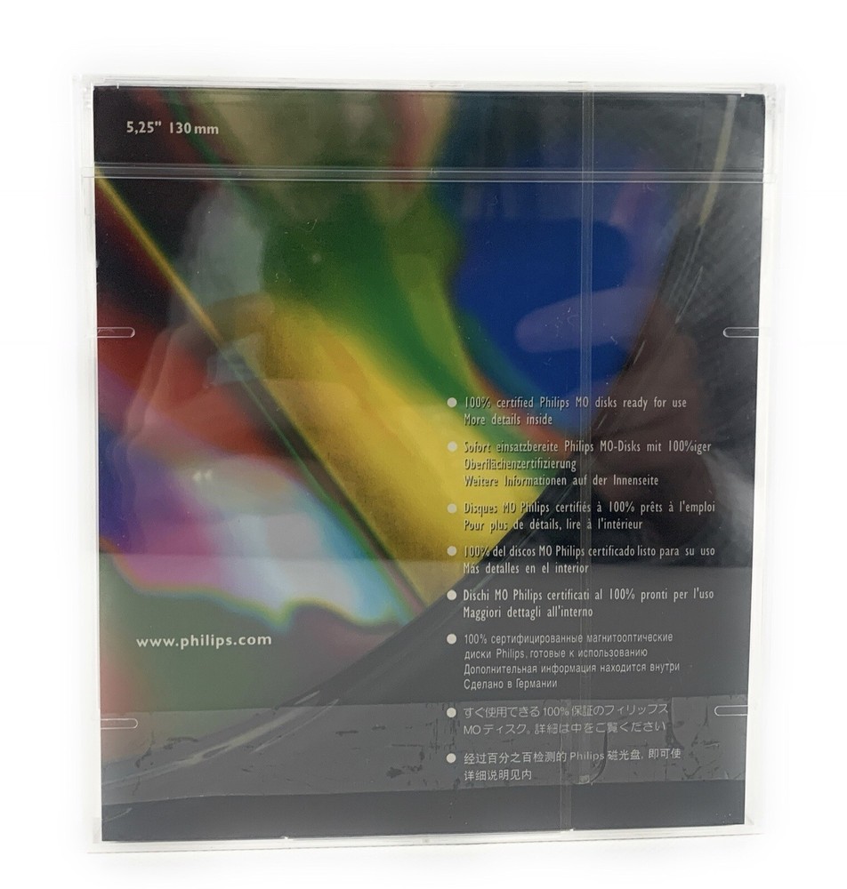 🌟Philips 1.2gb Rewritable Magneto Optical Disc, MO-Disk, 5.25" 130mm