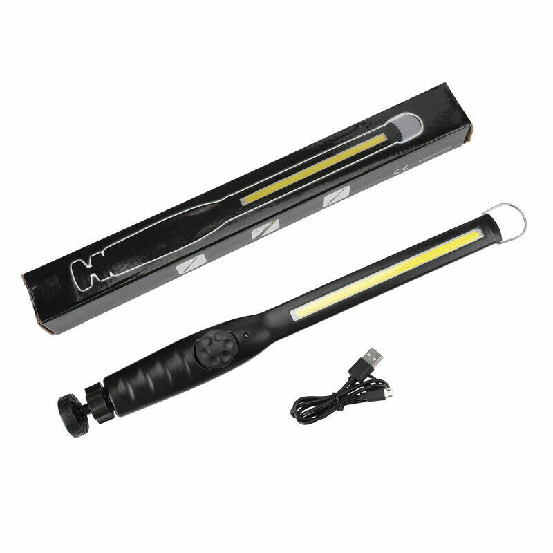 2 Pack USB Rechargeable LED COB Work Light, Slim & 360° Rotatable Magnet Torch