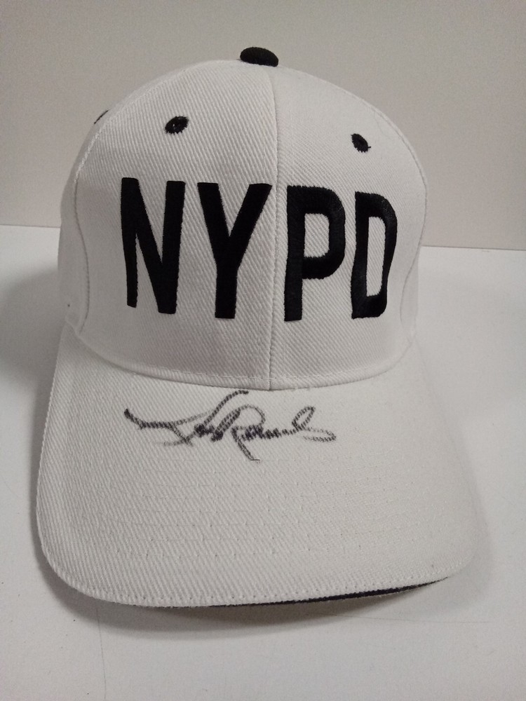 Lou Rawls Signed White NYPD Baseball Hat JSA ** #