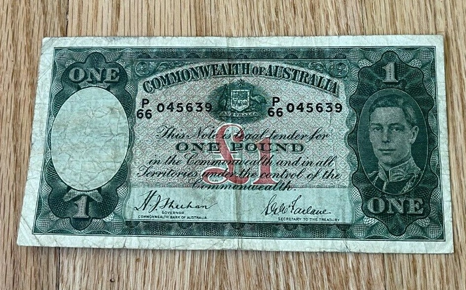 ND (1938-41) Australia 1 One Pound - Sheehan MacFarlane  World Currency