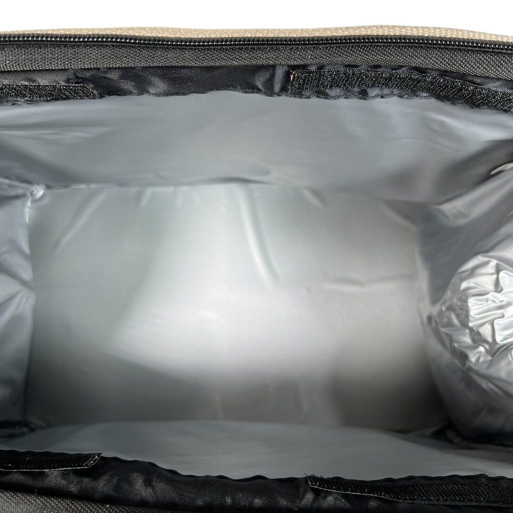 Miller Light Black Double Handle Front Logo Cooler Bag W/ Inside Liner Full Zip