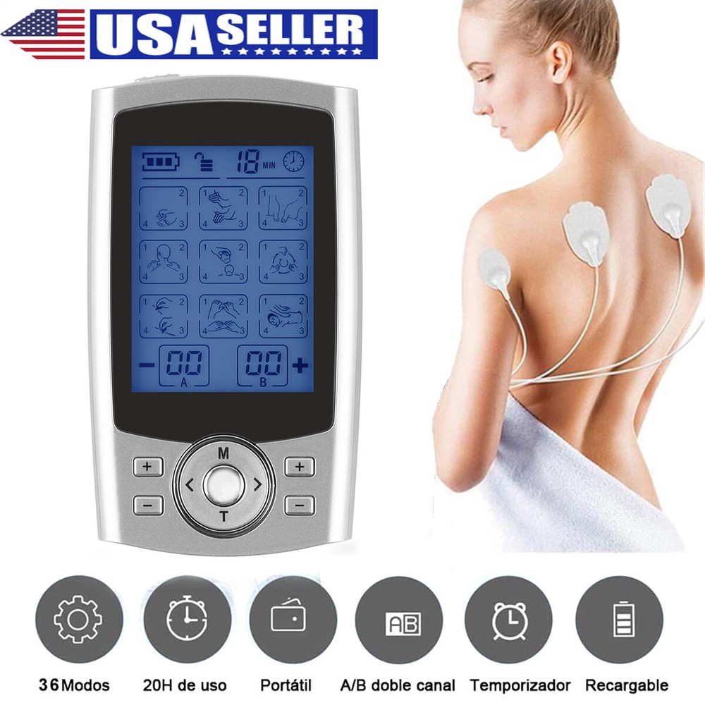 36 Modes Tens Unit Pain Relief Stimulator Machine Pulse Massager