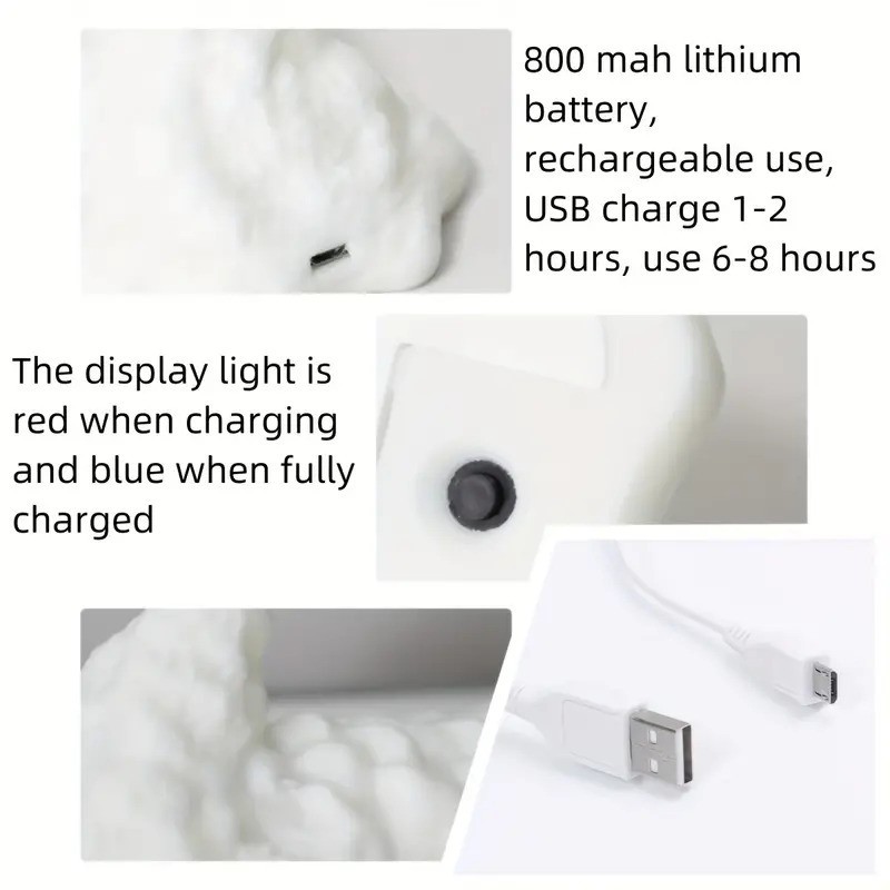 Ice Dragon Lamp Night Blue Light LED