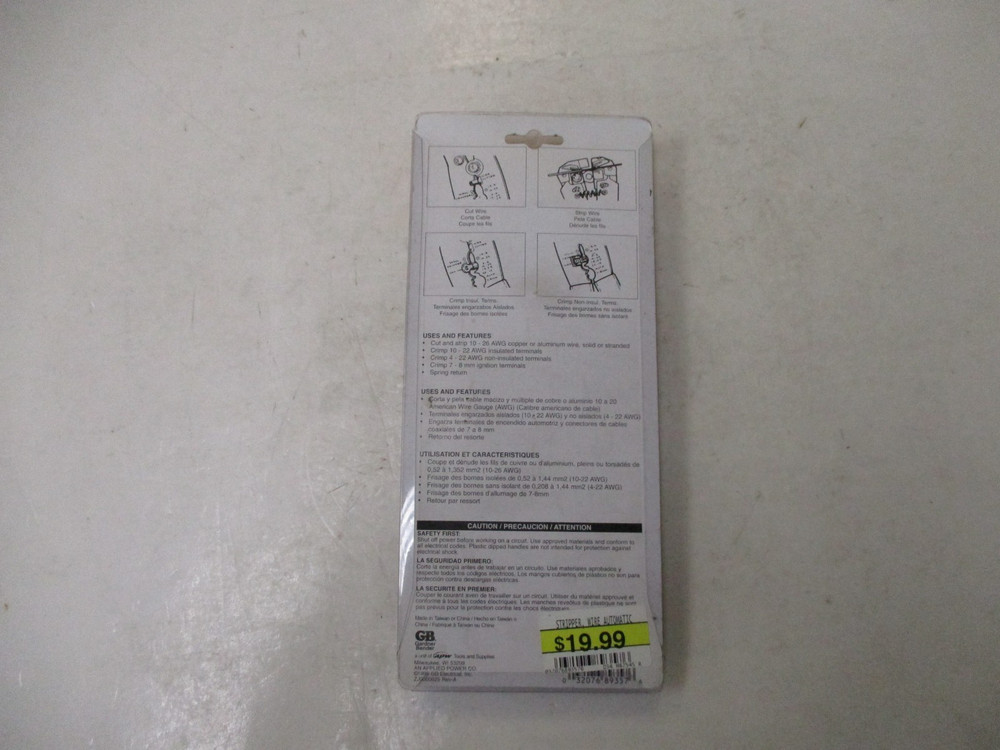 Gardner Bender SE-94 Automatic Wire Stripper & Crimper