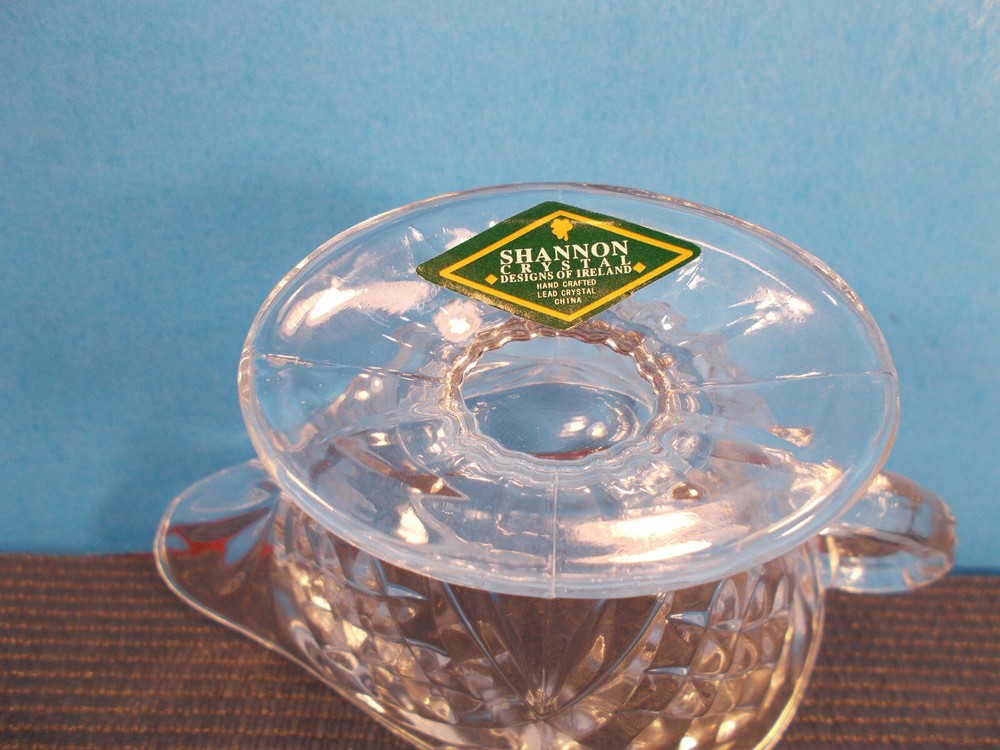 Godinger Crystal Dublin Pattern Creamer 3" Tall