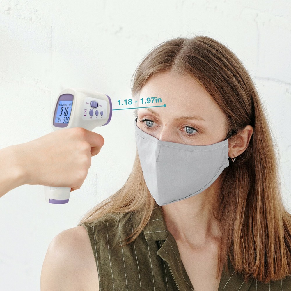 Infrared Non-Contact Forehead Thermometer with Utility Case