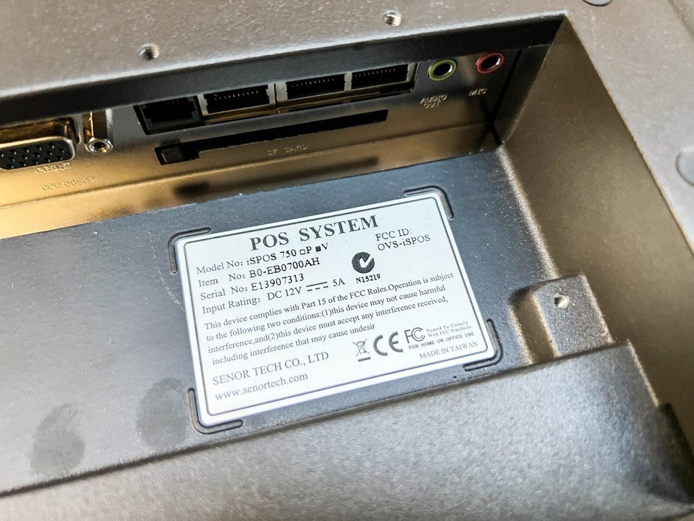USED | Senor POS System | iSPOS 750 V + Power Adapter Missing Stand/Mount