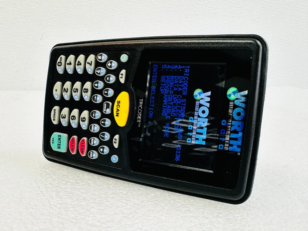 USED Worth Data LT5001H TriCoder Barcode Scanner Data Collector w/ AC Adapter 🚚