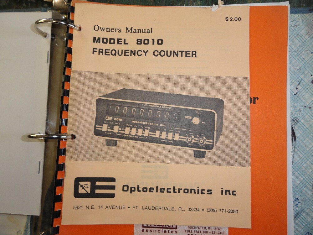 Optoelectronics 8010 Frequency Counter (Working Unit)