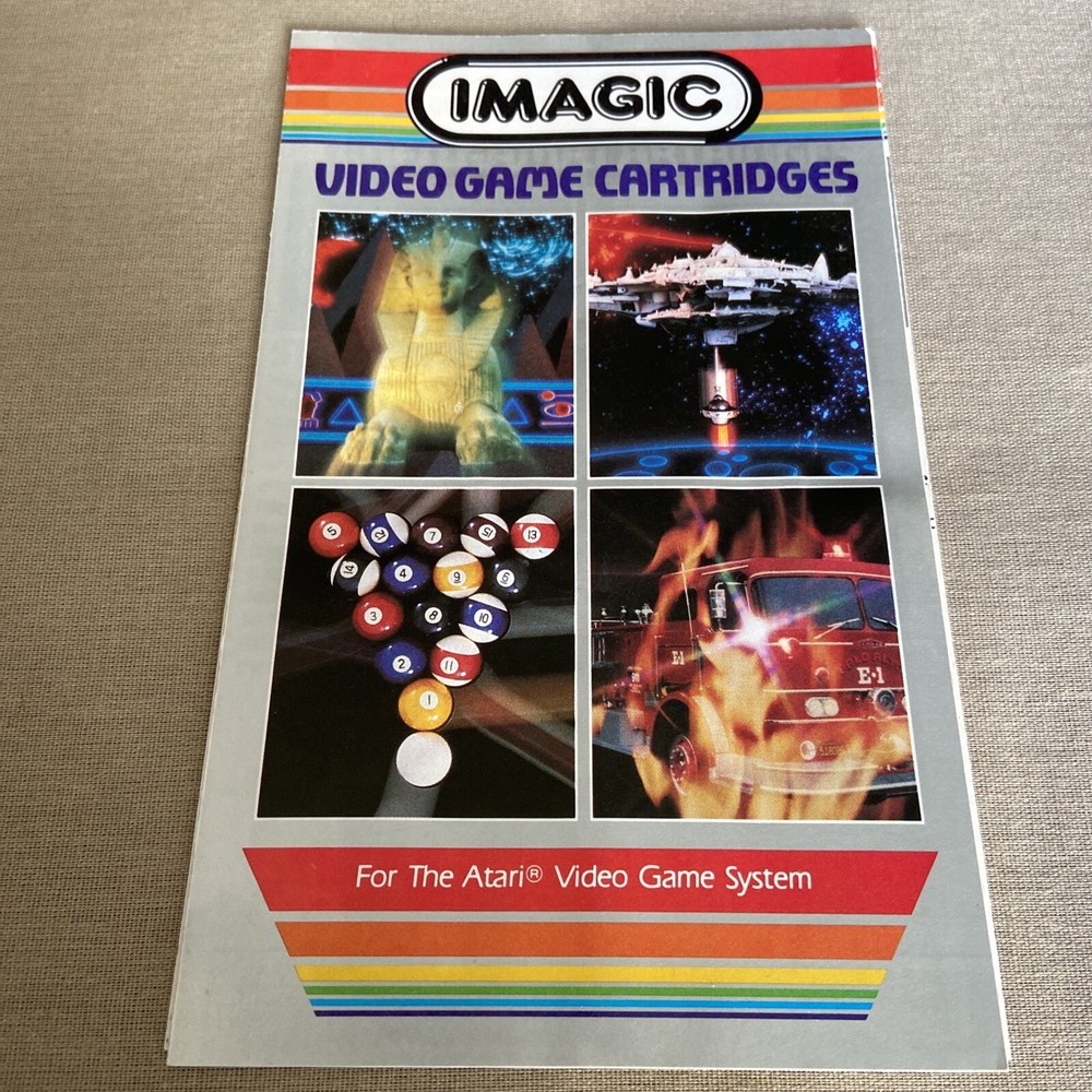 Trick Shot (Atari 2600, 1982) Game Program Instructions ONLY Manual Booklet +