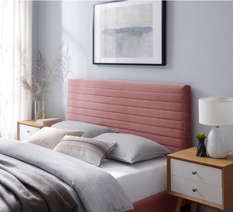 pink twin headboard