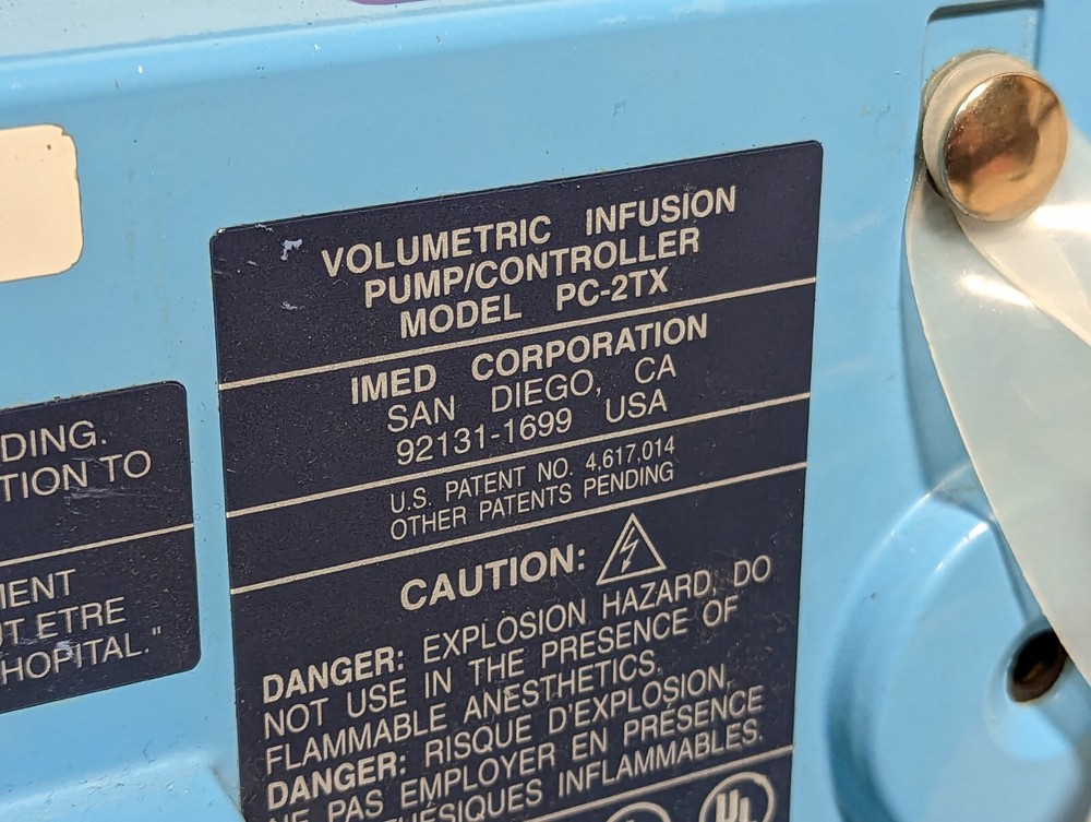 IMED PC-2TX volumetric infusion pump/controller