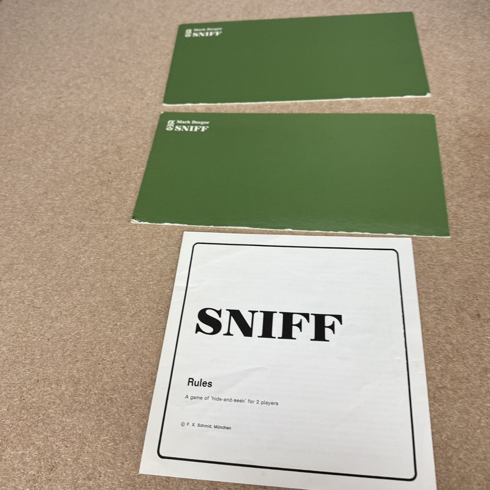 SNIFF Board Game by Mark Berger SPIEL FDC Schmid