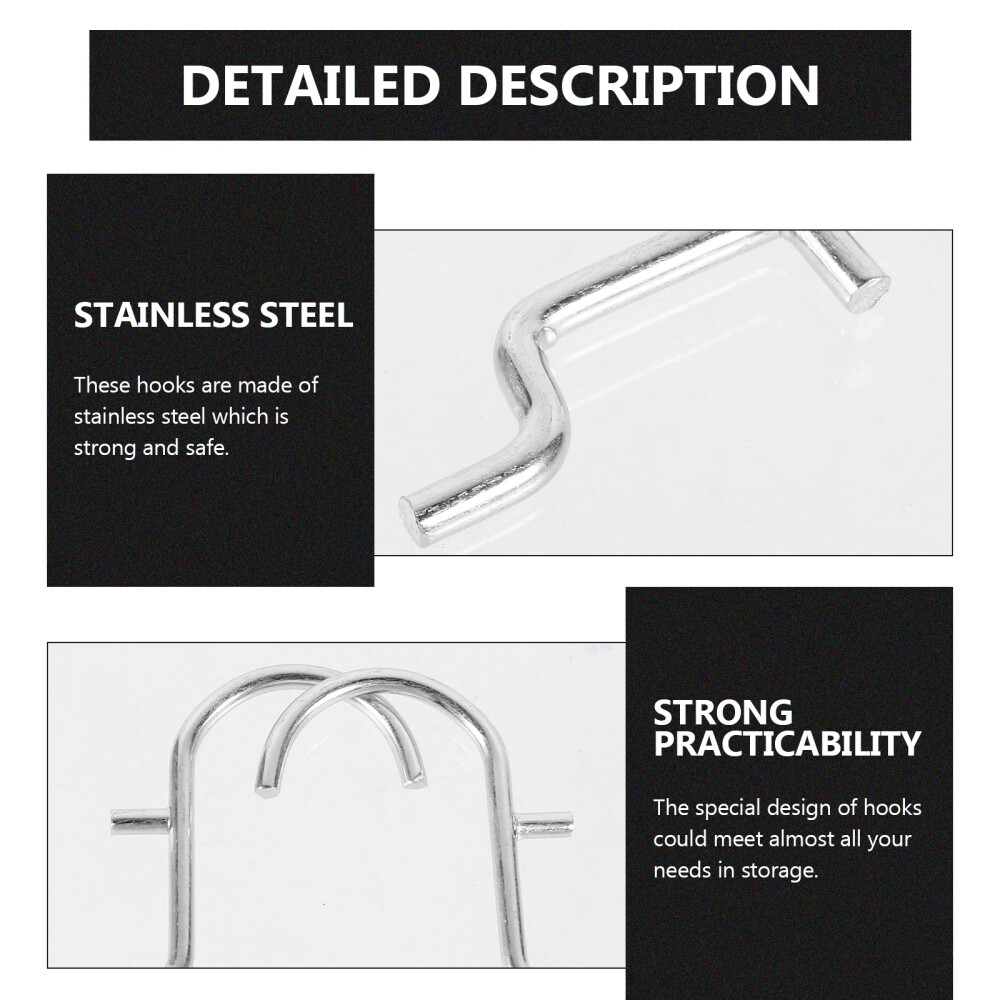 5 Pcs Pegboard Hangers Shaped Wall Hooks for Hanging Heavy Duty