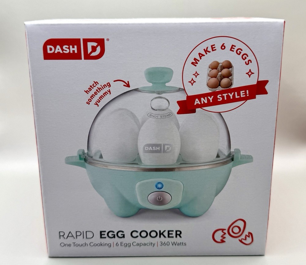 DASH Rapid Egg Cooker 6 Egg Capacity Electric for Hard Boiled Eggs