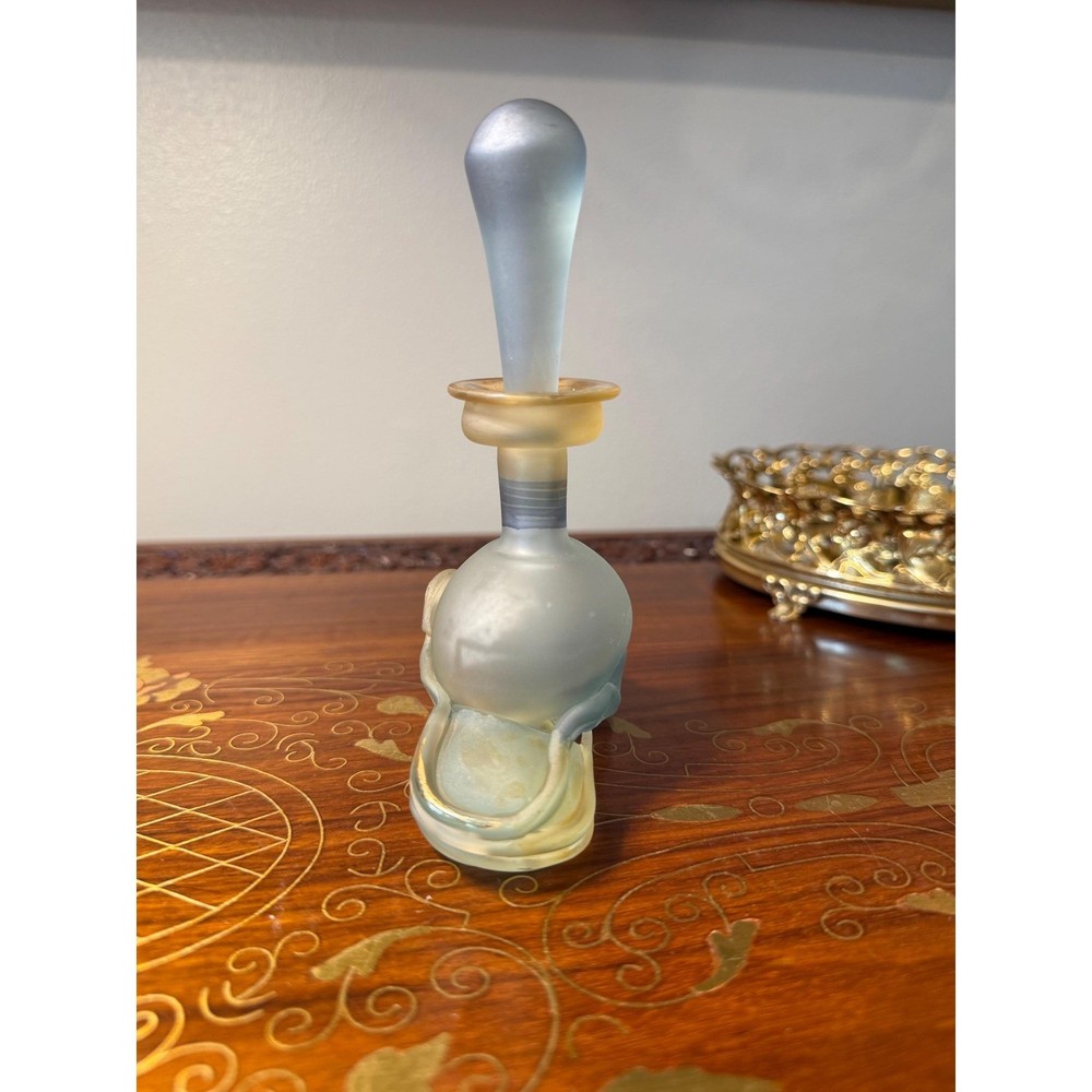 Vintage Signed Jon Art Studio Glass Perfume Bottle