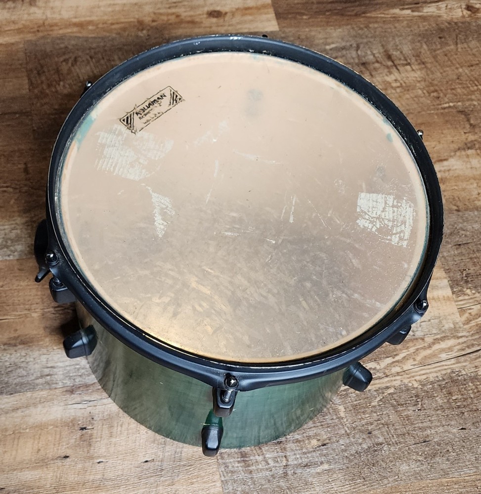 Percussion Tom Drum 12"x9.5" Green Wrap - Fair