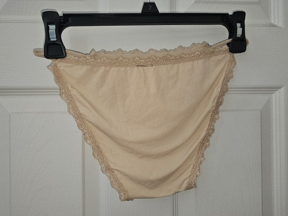 Vintage Girly String Bikini Panties. Size Large