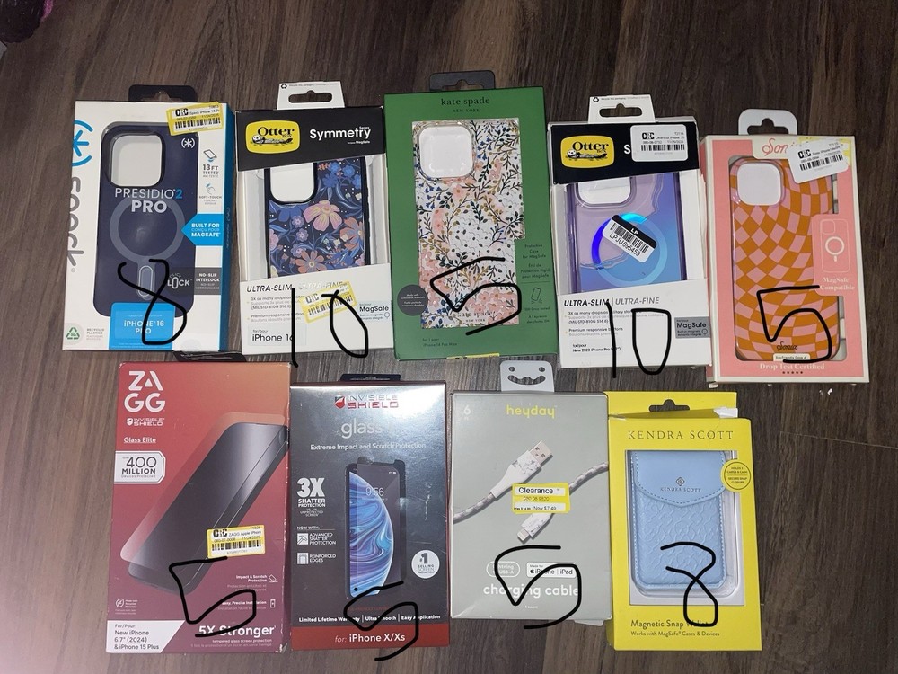 Brand new items still in packaging