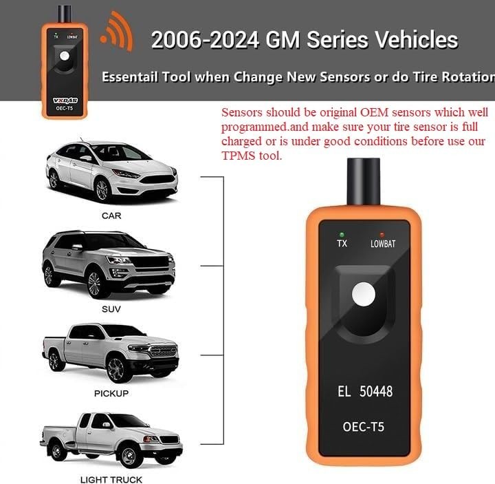 TPMS Relearn Tool Only for GM Vehicles (2006-2024