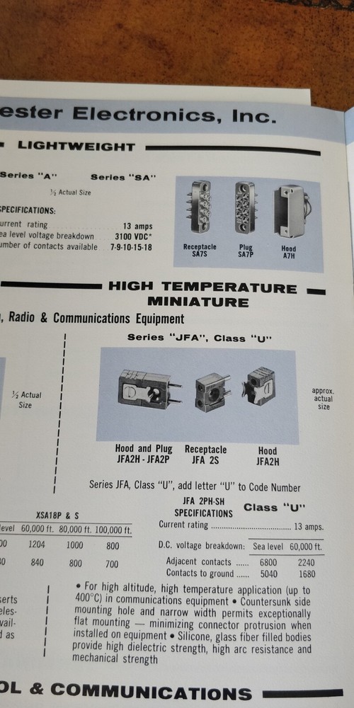 1950s Winchester Electronics ~ Catalog No.359 ~Electronics Connectors Terminals