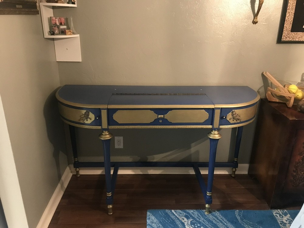 Antique desk Refinished Approximately Two Centuries Old. New Bottom Base