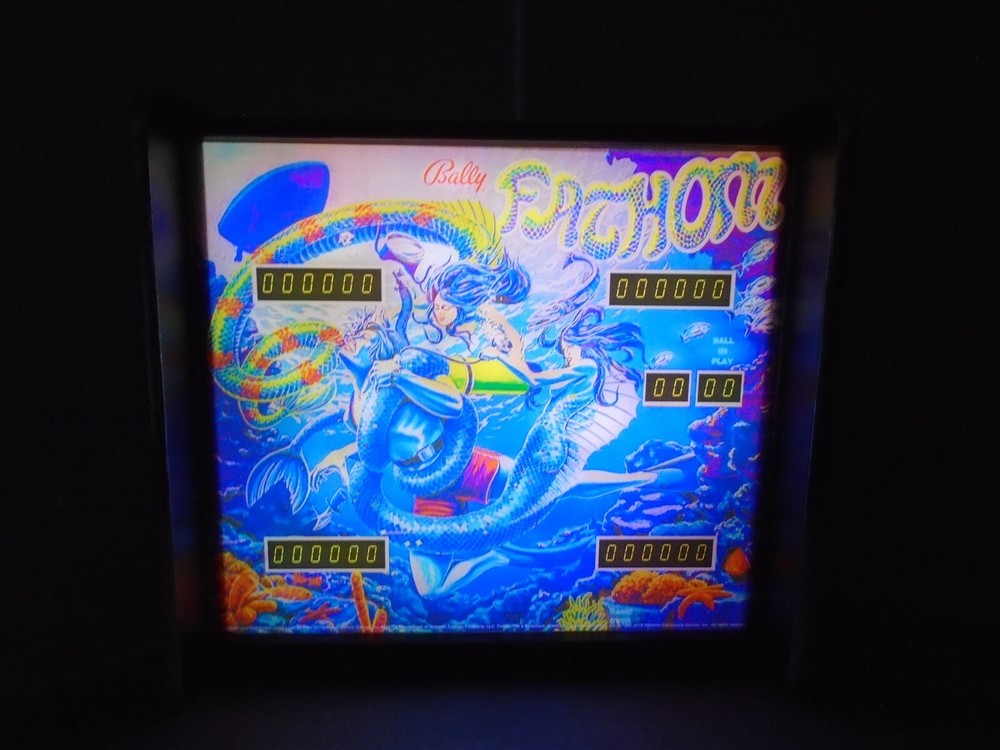 Bally Fathom Pinball Head LED Display light box