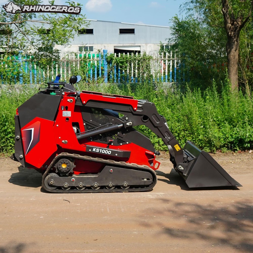 Rhinoceros Compact Mini Skid Steer with Kubota D1703, Pilot Control