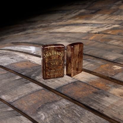 Zippo Lighter - Customized Engraved Message on Windproof Jack Daniels 46278