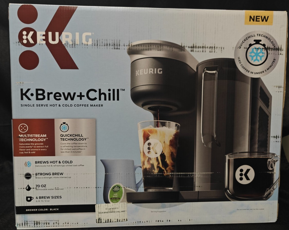 Keurig Brew & Chill 10-Cup Programmable Coffeemaker K87 Black