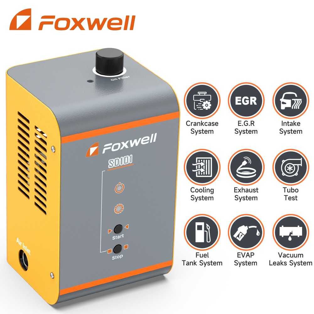 FOXWELL SD101 Auto Smoke Detector EVAP System Leakage Analyzer Tester Machine