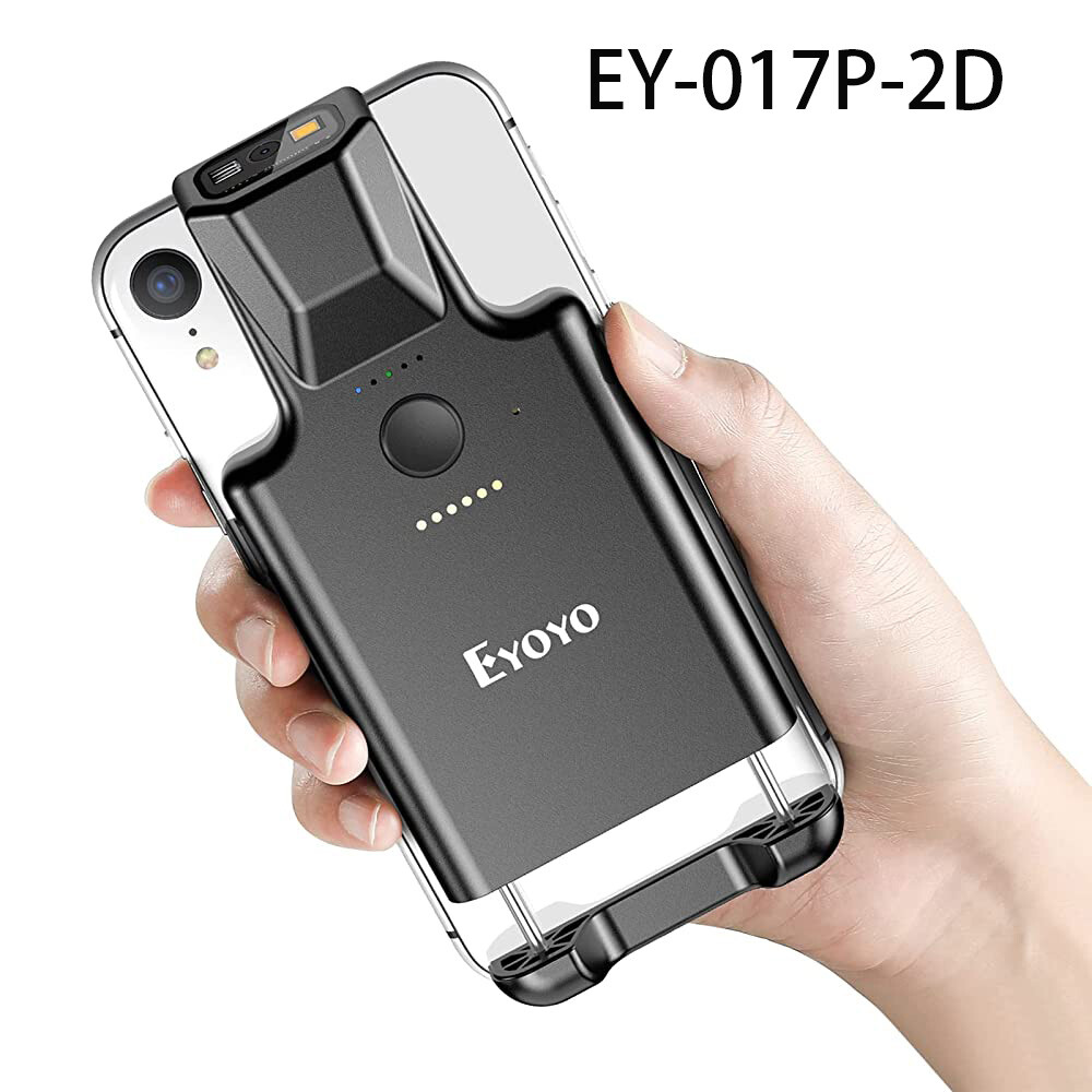 1D 2D QR Barcode Scanner Wireless Inventory Reader Fit iPhone iPad Android Phone