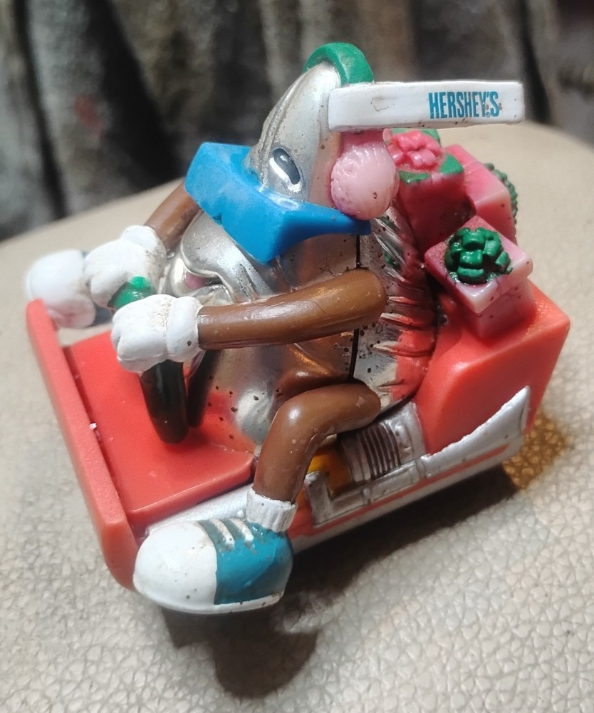 Vintage Hershey Kiss Pull Back Chocolate World Car