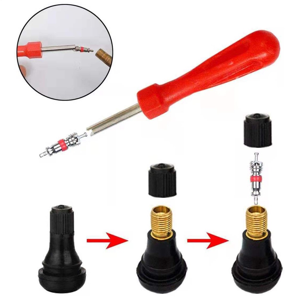 43-Piece Car Tyre Valve Removal Tool Valve Cores Tire Wrench Repair Tools Kit