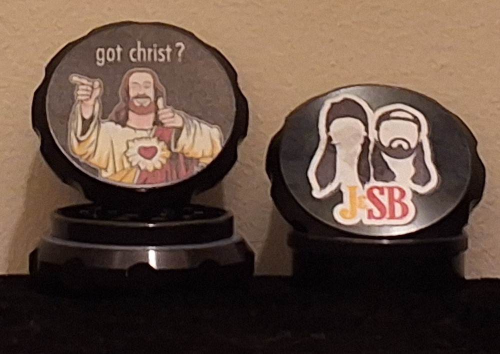 2.5" Jay & Silent Bob 4pc herb grinder(Got Christ)